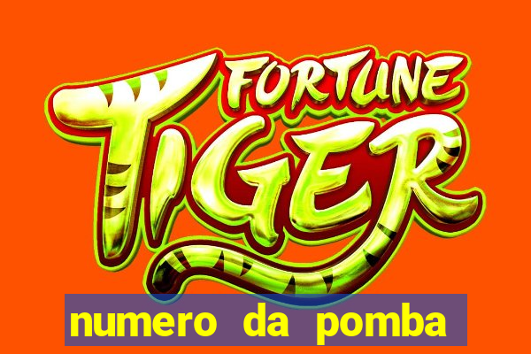 numero da pomba jogo do bicho