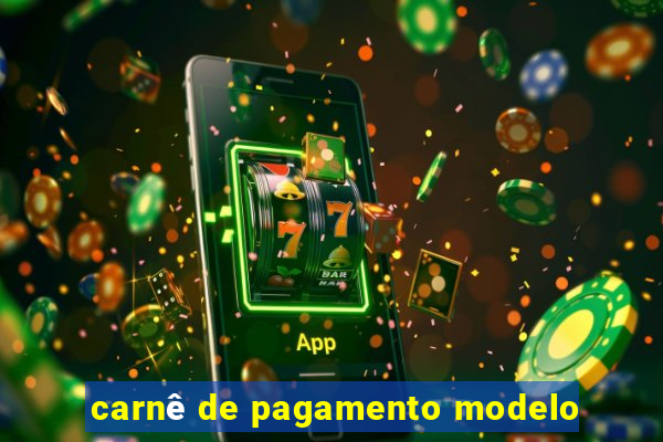 carnê de pagamento modelo