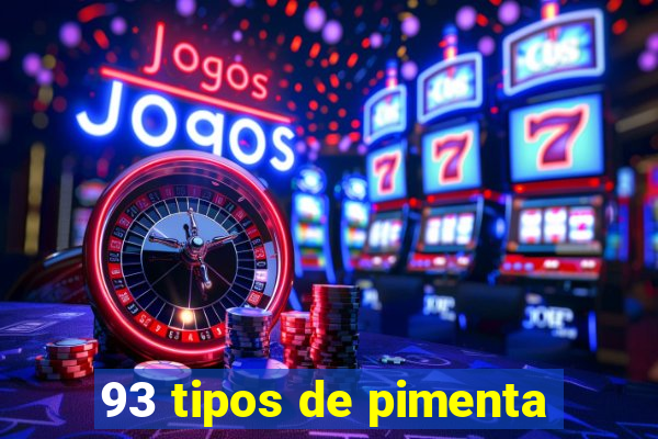 93 tipos de pimenta